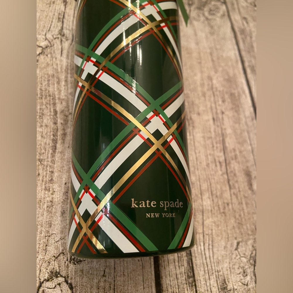 NWT! kate spade 24oz stainless steel tumbler in holiday print - Picture 5 of 8